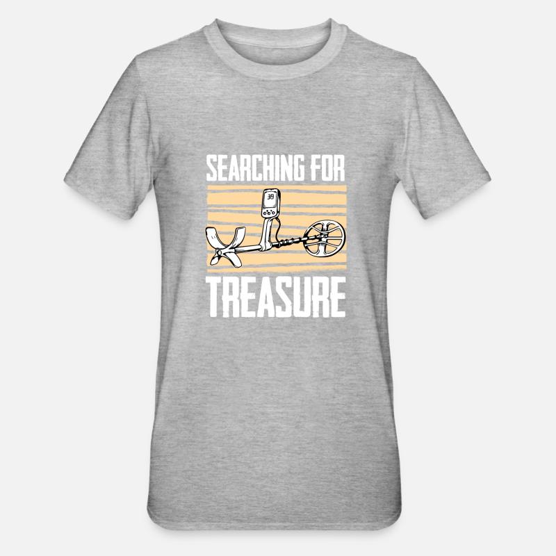 Prospectors Digging Treasure - Unisex Polycotton T-Shirt - heather grey