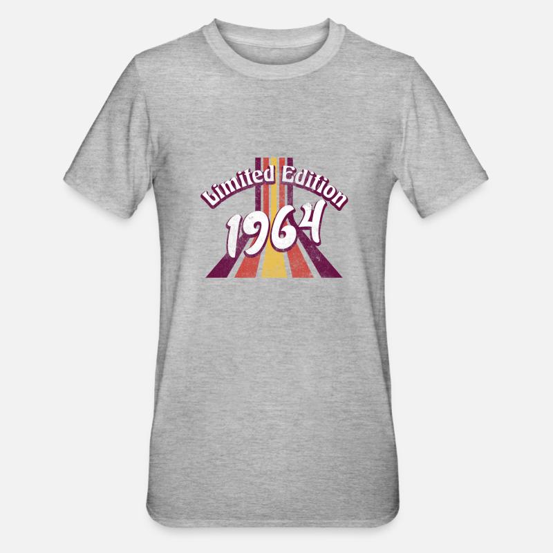 Edition Limitée 1964 Millésime - T-shirt polycoton Unisexe - gris chiné