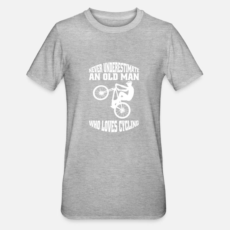 Vélo Cyclisme Cyclisme VTT - T-shirt polycoton Unisexe - gris chiné