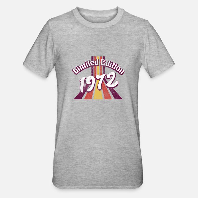 Edition Limitée 1972 Millésime - T-shirt polycoton Unisexe - gris chiné