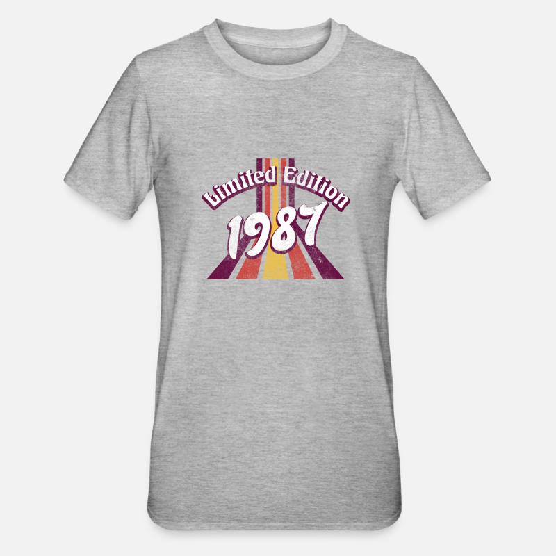 Edition Limitée Millésime 1987 - T-shirt polycoton Unisexe - gris chiné