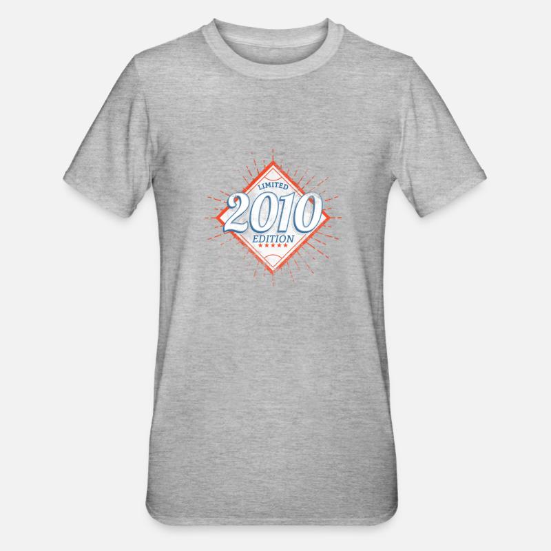 Edition Limitée Millésime 2010 - T-shirt polycoton Unisexe - gris chiné
