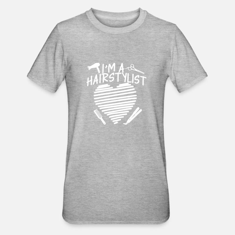 Coiffeur Coiffeur Coiffeur - T-shirt polycoton Unisexe - gris chiné