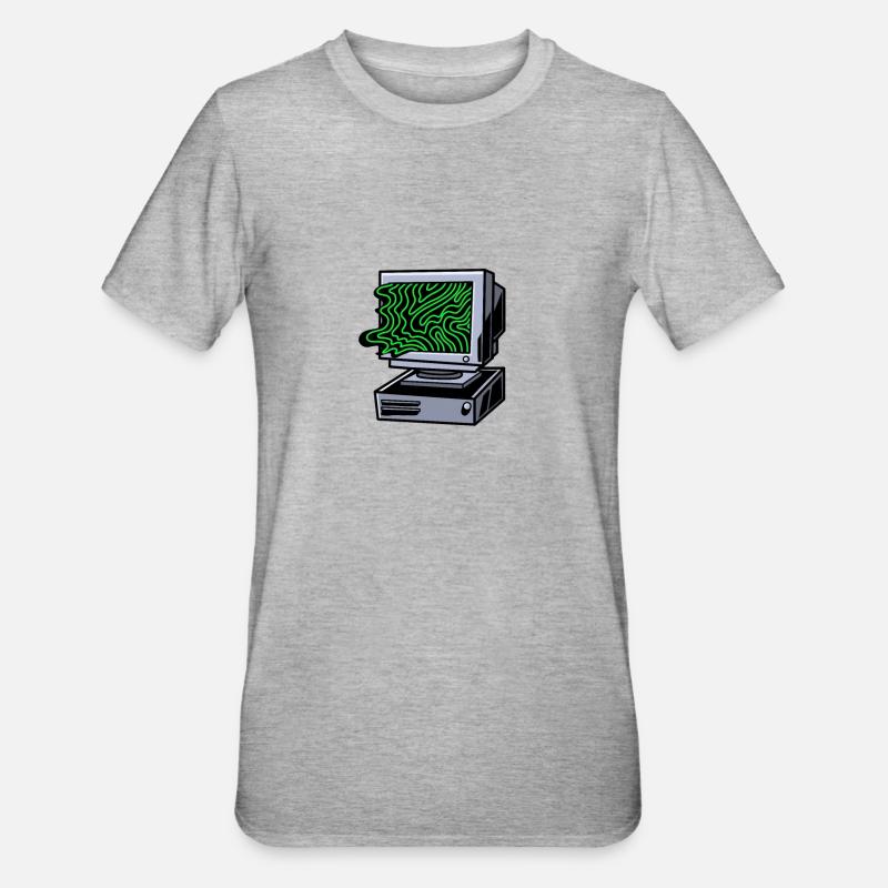 Entwickler Coder Programmierer - Unisex Polycotton T-Shirt - Grau meliert
