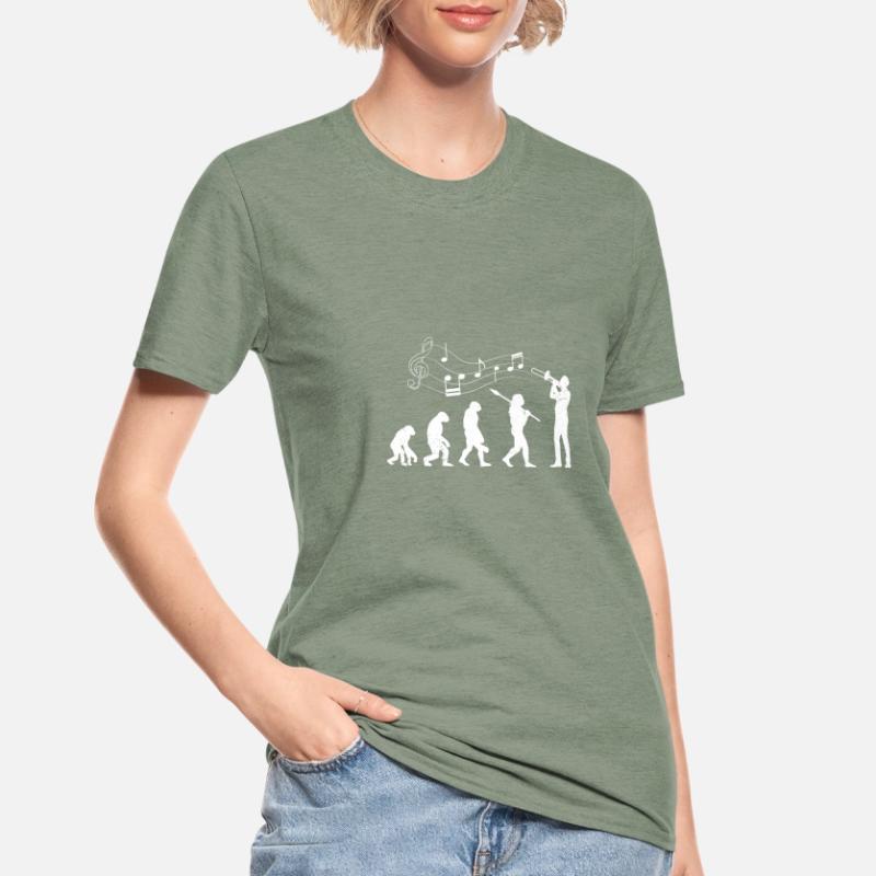 Evolution Trombone Je joue du Trombone T-shirt polycoton Unisexe