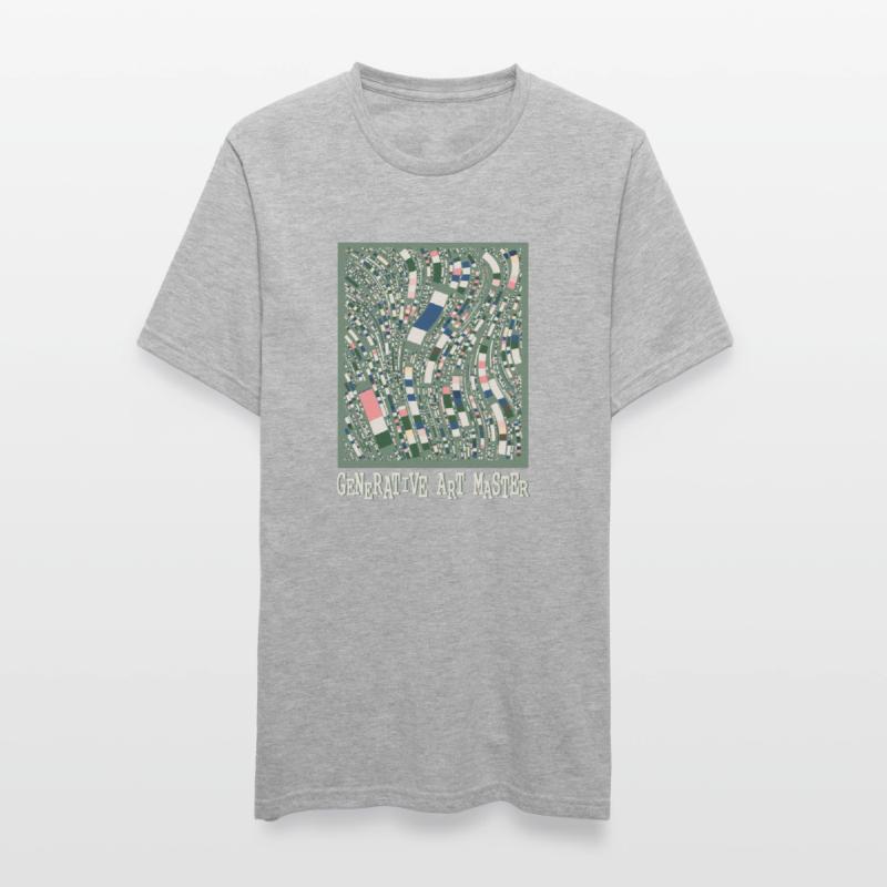 Generativer Kunstmaster-Programmierbildcode Unisex Polycotton T-Shirt