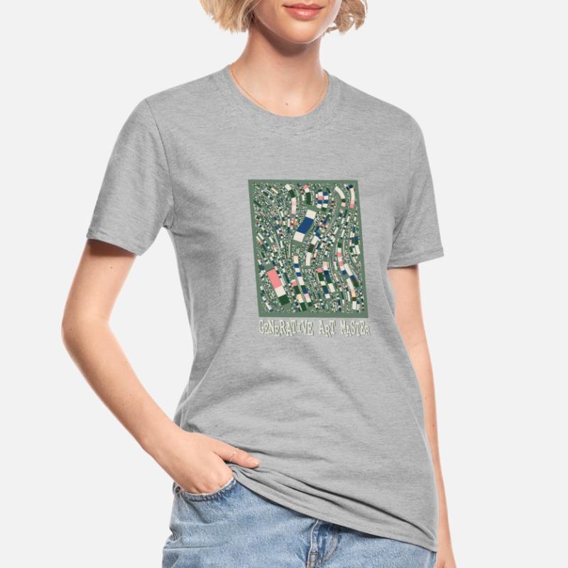 Generativer Kunstmaster-Programmierbildcode Unisex Polycotton T-Shirt