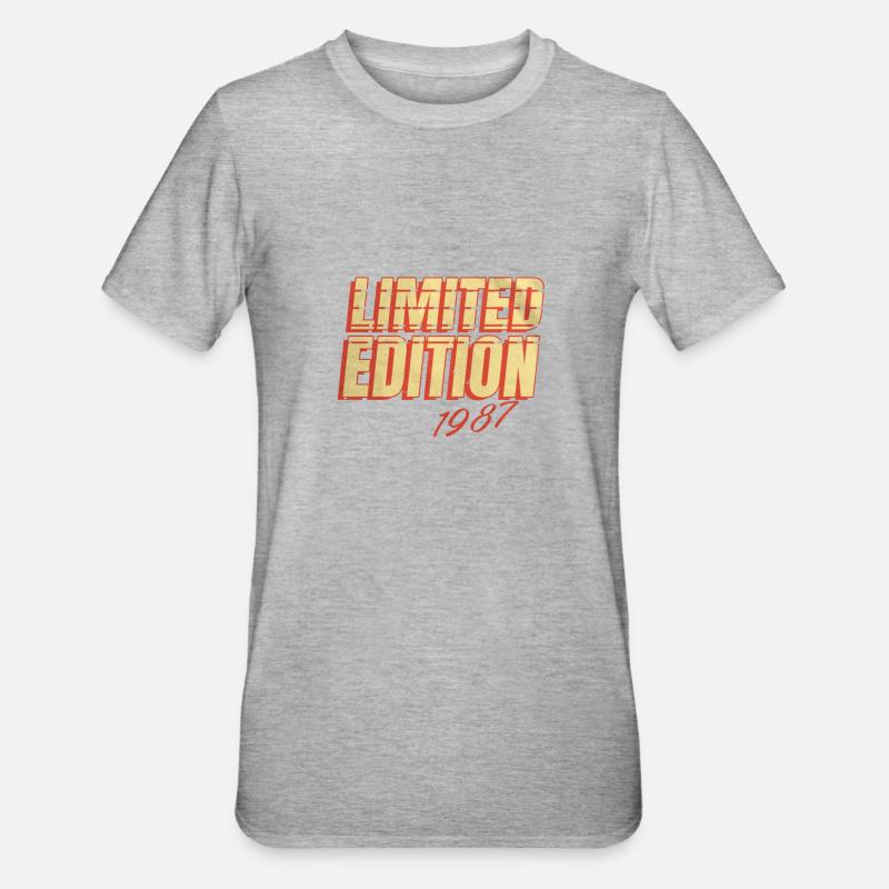Edition Limitée Millésime 1987 - T-shirt polycoton Unisexe - gris chiné