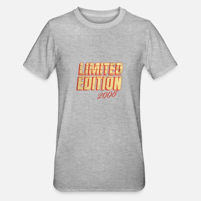 Edition Limitée Millésime 2008 - T-shirt polycoton Unisexe - gris chiné