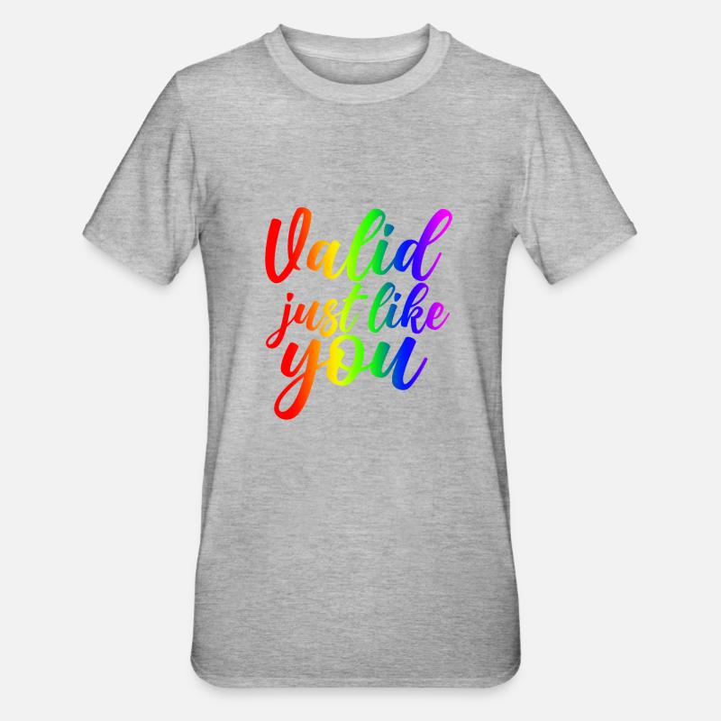 Valide comme vous 4 - T-shirt polycoton Unisexe - gris chiné