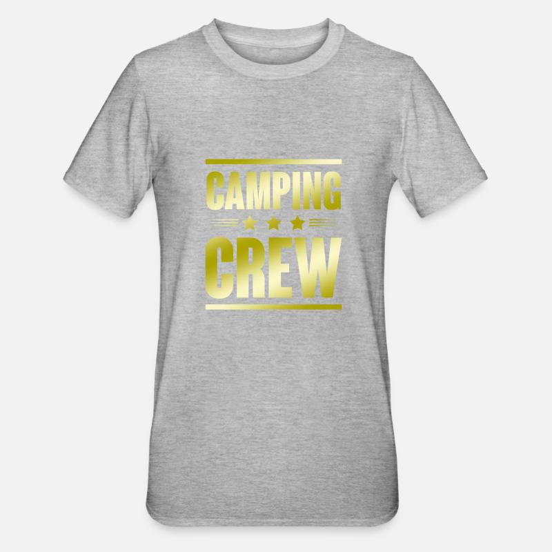 Équipe de camping - T-shirt polycoton Unisexe - gris chiné