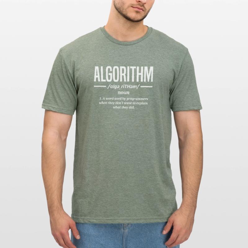 Programmeur d’algorithmes, codage, encodeur T-shirt polycoton Unisexe