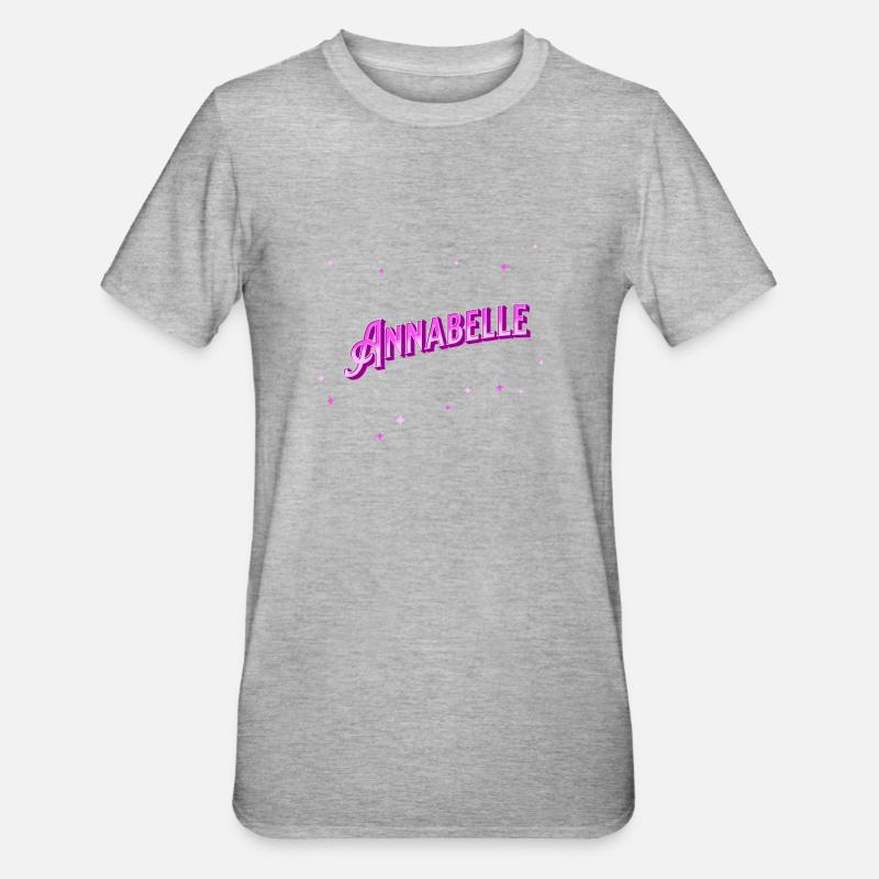 Annabelle name personalized - Unisex Polycotton T-Shirt - heather grey