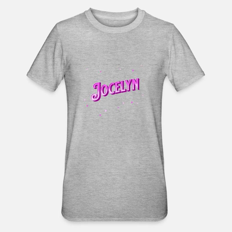 Jocelyn name personalized - Unisex Polycotton T-Shirt - heather grey