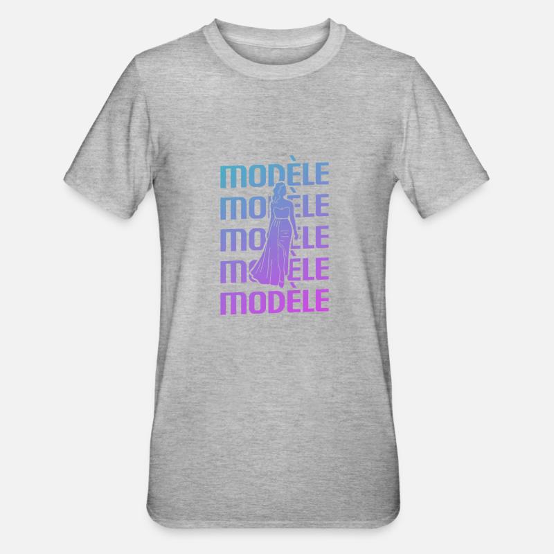 Retro Modèle Modélisation Modélisme - T-shirt polycoton Unisexe - gris chiné
