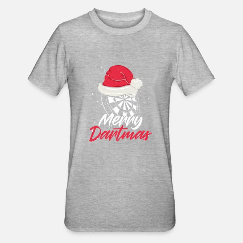 Joyeuses soirées fléchettes - T-shirt polycoton Unisexe - gris chiné