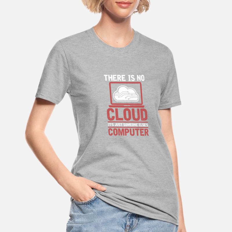 Développeur Codeur Programmeur Cloud Coding T-shirt polycoton Unisexe
