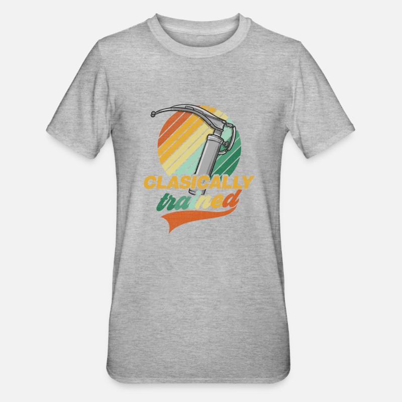 Classical Training - Laryngoscope Anesthesia - Unisex Polycotton T-Shirt - heather grey
