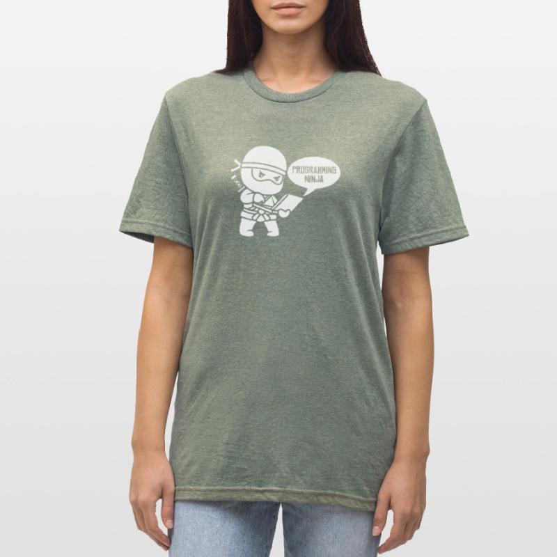 Developer Coder Programmer Ninja Unisex Polycotton T-Shirt
