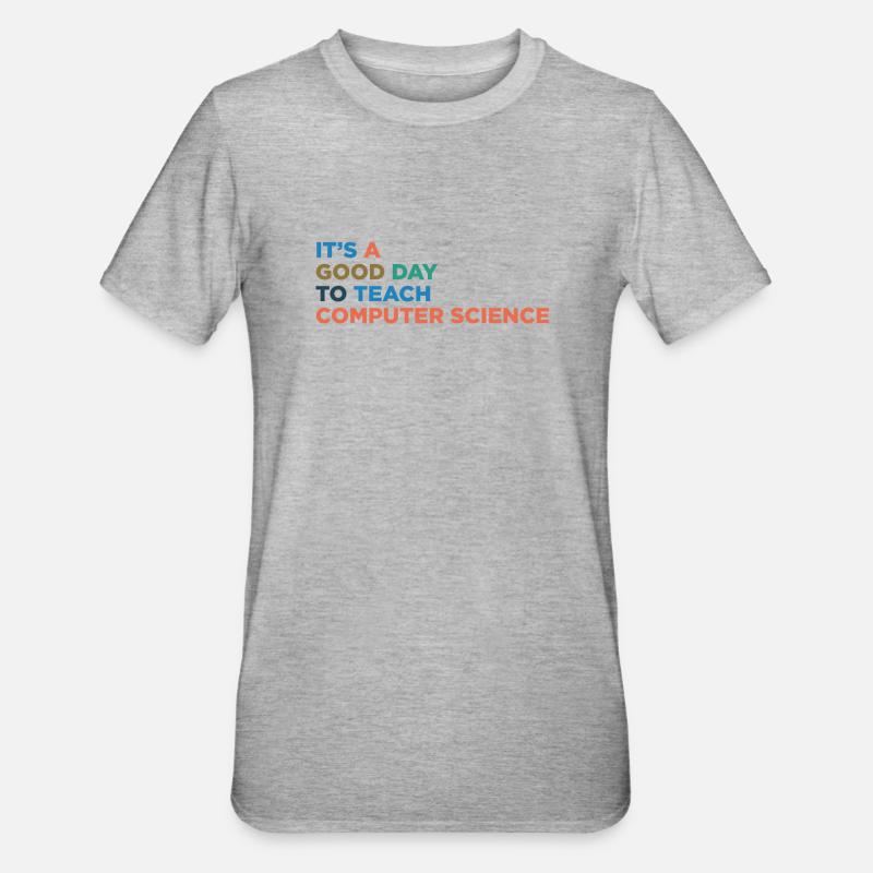 Teaching Computer Science Teachers - Unisex Polycotton T-Shirt - heather grey