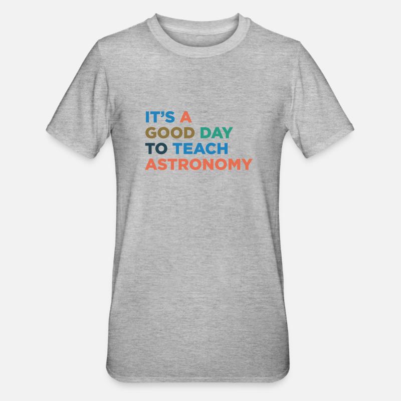 Enseigner les professeurs d’astronomie - T-shirt polycoton Unisexe - gris chiné