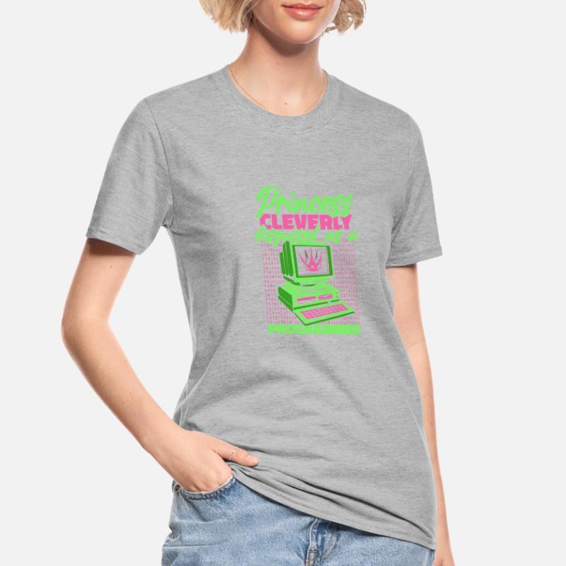 Développeur Coder Programmeur Princess T-shirt polycoton Unisexe