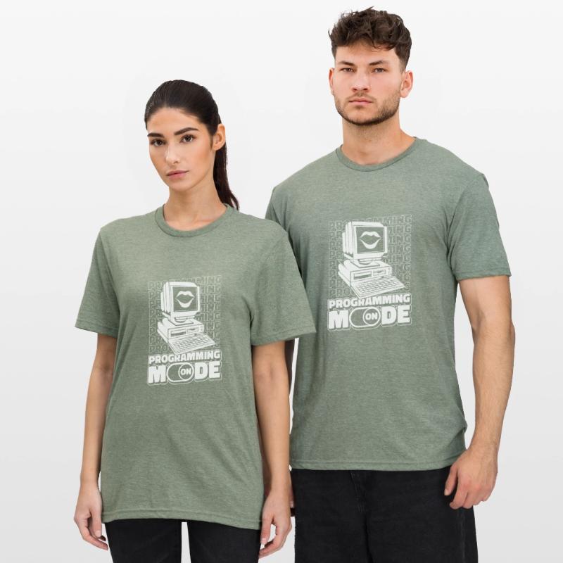 Développeur Coder Programmeur Mode activé T-shirt polycoton Unisexe