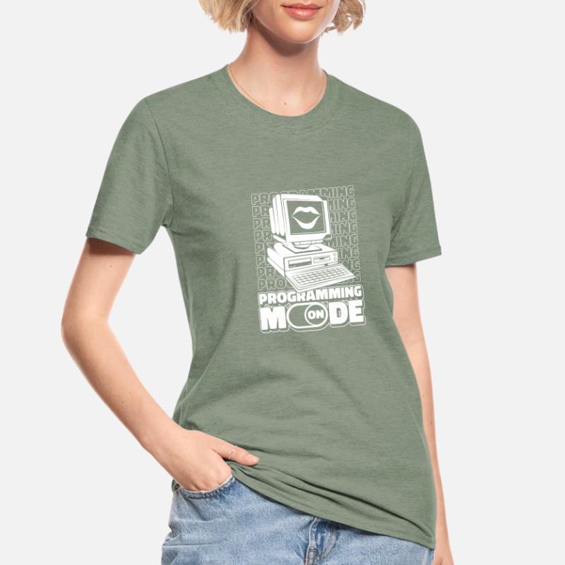 Développeur Coder Programmeur Mode activé T-shirt polycoton Unisexe