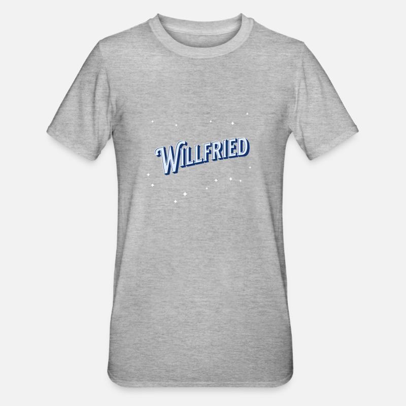Willfried name personalized - Unisex Polycotton T-Shirt - heather grey