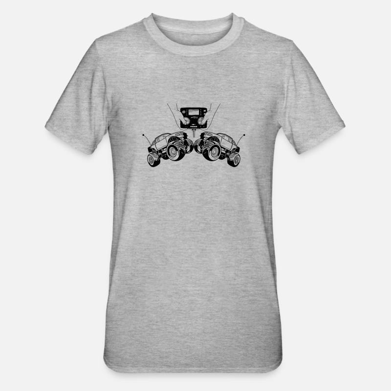 Télécommande de voiture RC - T-shirt polycoton Unisexe - gris chiné