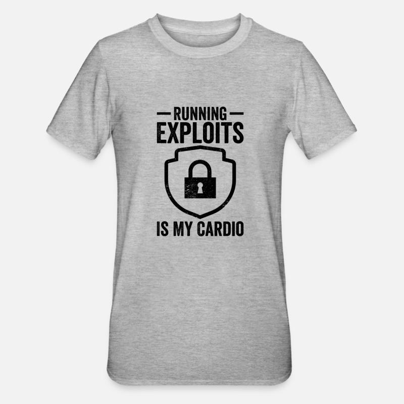 Cybersecurity Computer Security Cybersecurity - Unisex Polycotton T-Shirt - heather grey