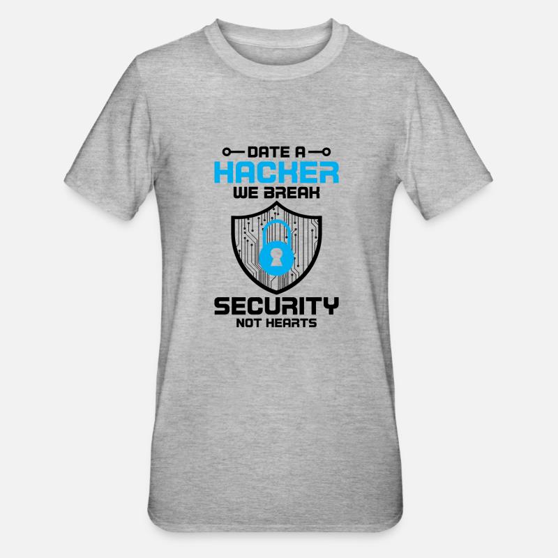 Cybersecurity Computer Security Cybersecurity - Unisex Polycotton T-Shirt - heather grey