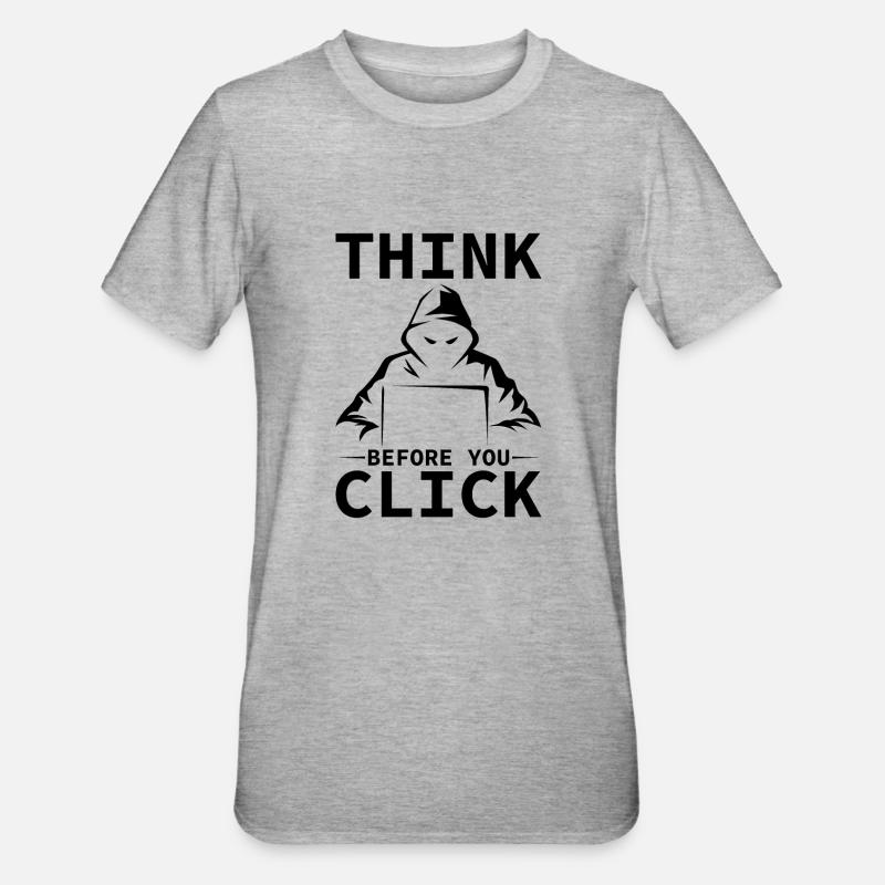 Cybersecurity Computer Security Cybersecurity - Unisex Polycotton T-Shirt - heather grey