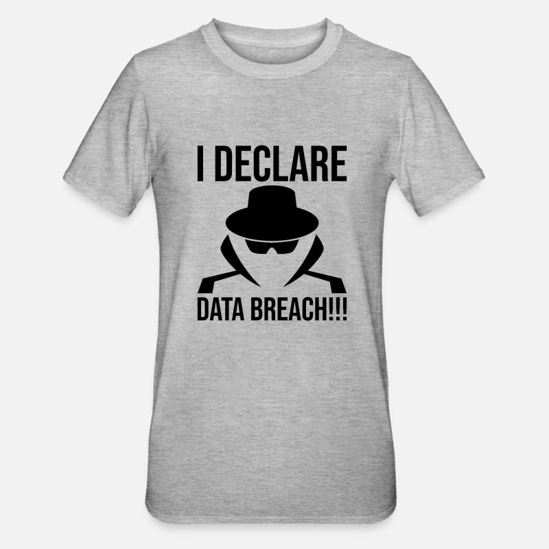 Cybersecurity Computersicherheit Cybersecurity - Unisex Polycotton T-Shirt - Grau meliert