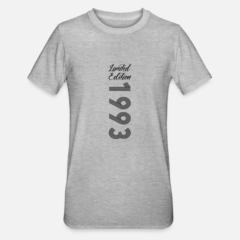 Édition limitée 1993 - T-shirt polycoton Unisexe - gris chiné