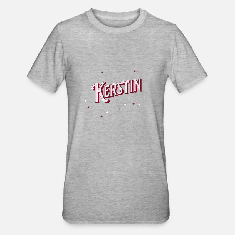 Kerstin's name personalized - Unisex Polycotton T-Shirt - heather grey