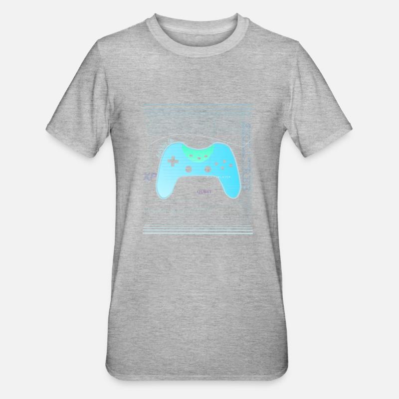 Digital Controller - Unisex Polycotton T-Shirt - Grau meliert