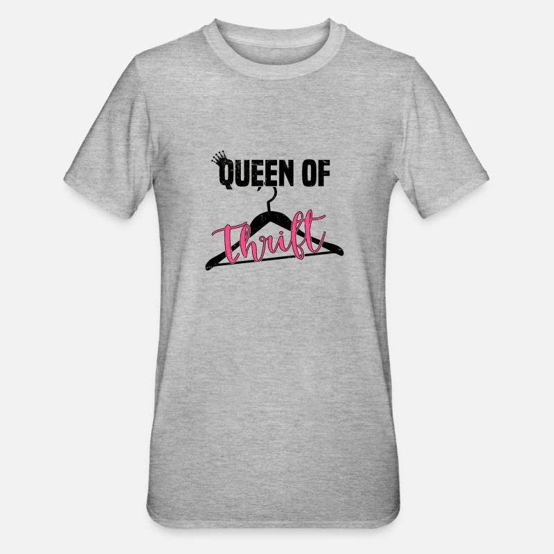 Secondhandladen Secondhand Öko Hipster Gebraucht - Unisex Polycotton T-Shirt - Grau meliert