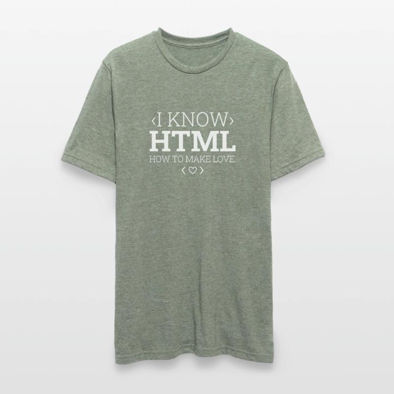 Développeur Codeur Programmeur Html T-shirt polycoton Unisexe