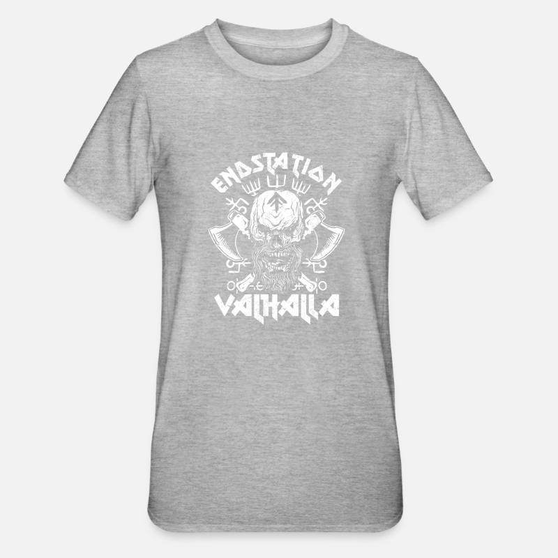 Terminus Valhalla Viking Warrior - T-shirt polycoton Unisexe - gris chiné