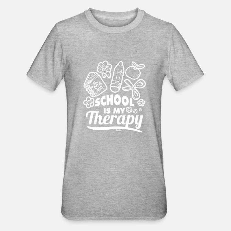 Enseignants des écoles Élèves - T-shirt polycoton Unisexe - gris chiné