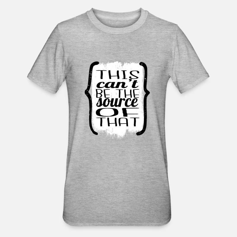Programming Language - Unisex Polycotton T-Shirt - heather grey