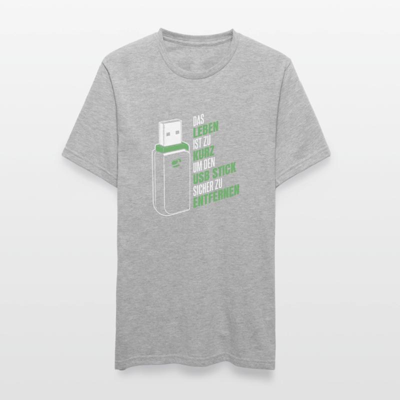 Entwickler Coder Programmierer USB Unisex Polycotton T-Shirt