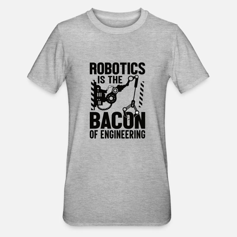 Robot Programmer Automation Technician - Unisex Polycotton T-Shirt - heather grey