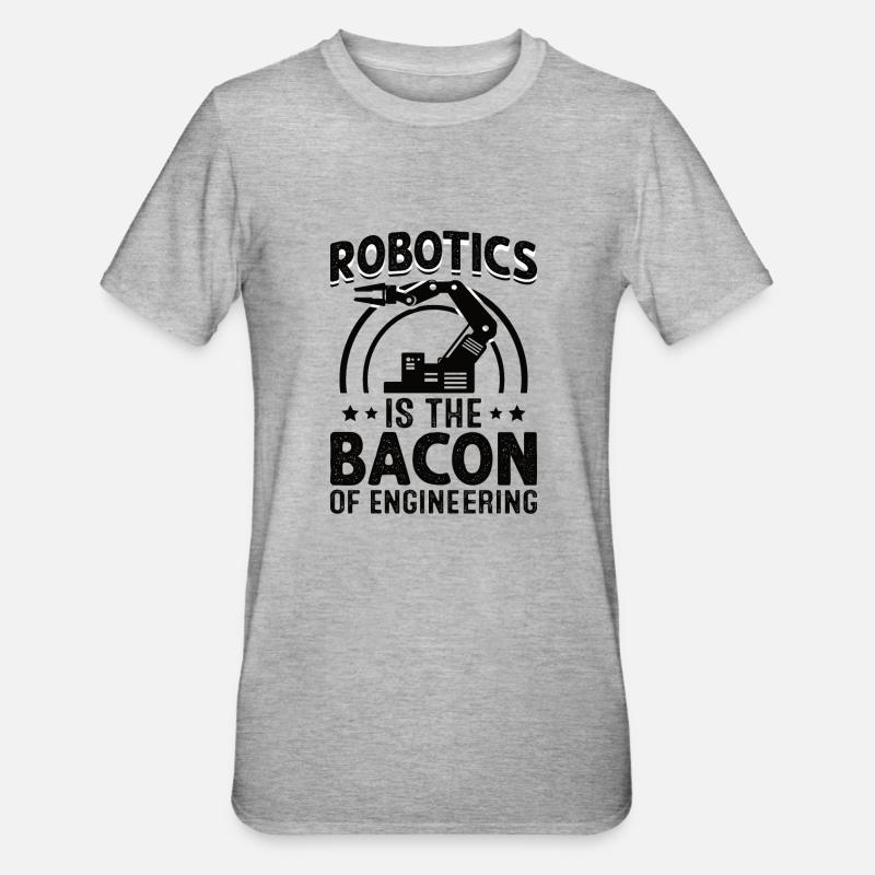Robot Programmer Automation Technician - Unisex Polycotton T-Shirt - heather grey