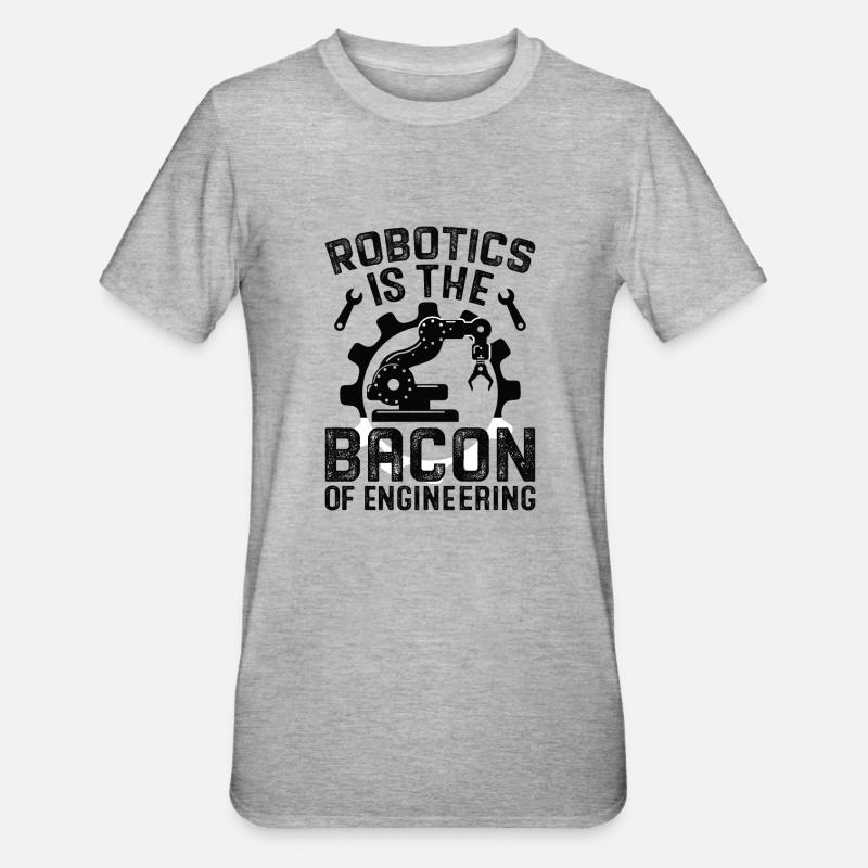 Robot Programmer Automation Technician - Unisex Polycotton T-Shirt - heather grey
