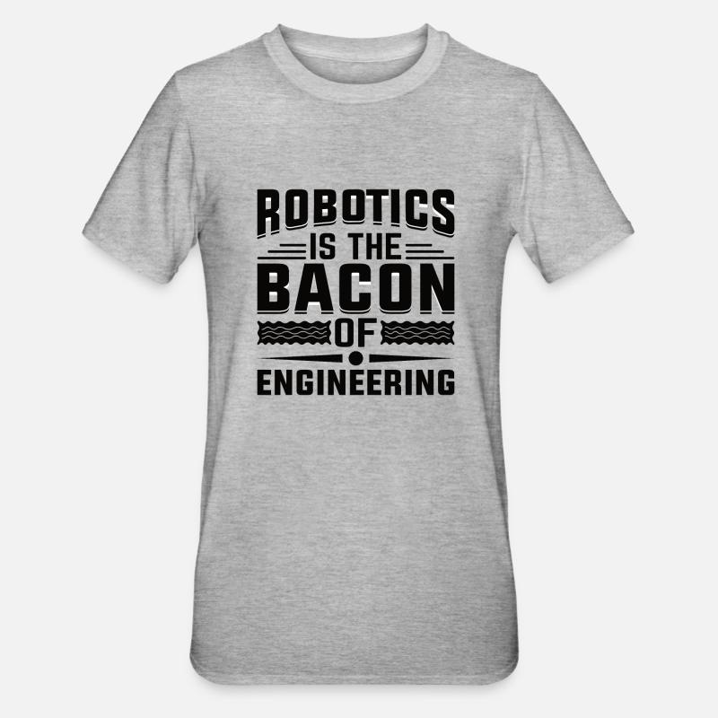 Robot Programmer Automation Technician - Unisex Polycotton T-Shirt - heather grey
