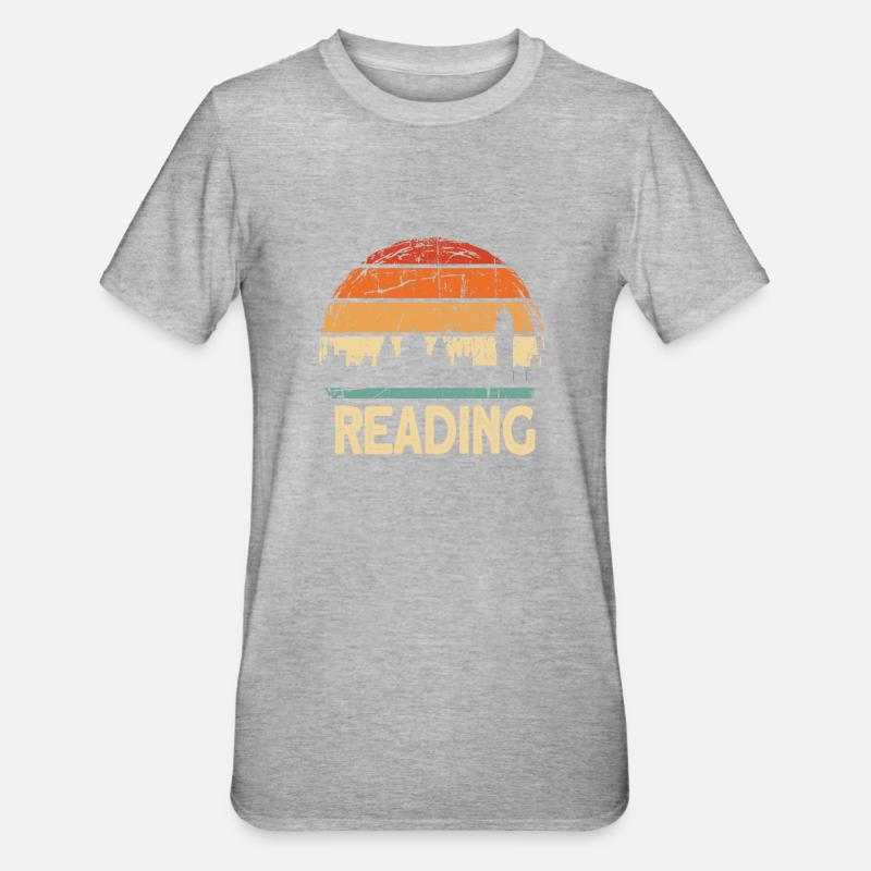 Lecture - T-shirt polycoton Unisexe - gris chiné