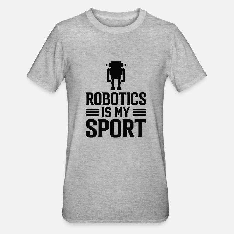 Robot Programmer Automation Technician - Unisex Polycotton T-Shirt - heather grey