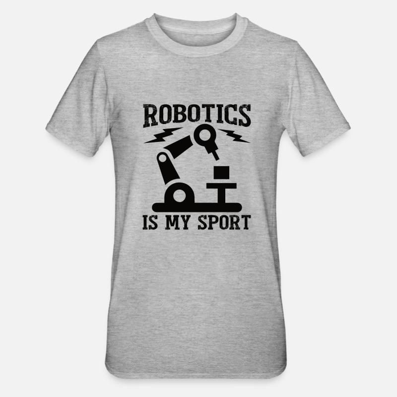 Robot Programmer Automation Technician - Unisex Polycotton T-Shirt - heather grey